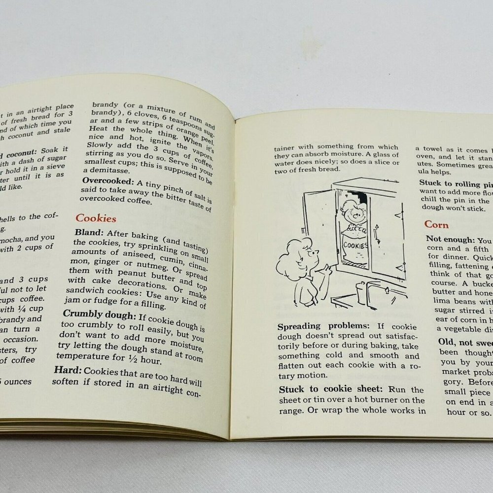 Reader Digest Cookbook Common Cooking Crises Book Guide Handbook Cartoon Picture - Picture 7 of 10